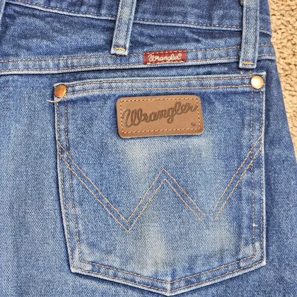 Wrangler Denim Jeans Mens Tag 34x34 Act 34x32 Blue 33MWZ Cowboy Cut Western - Picture 10 of 11